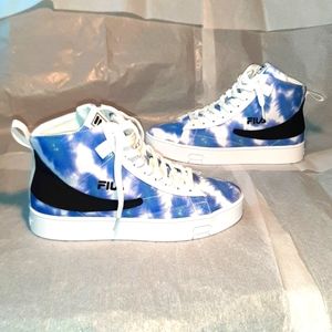 🚨 Fila Tye-Dye Hi-Top Sneakers Brand NEW Women size 9.5